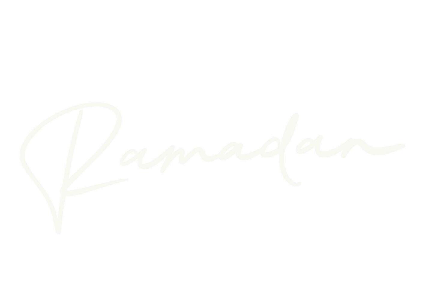 ramadhan lettering signature art illustration vector