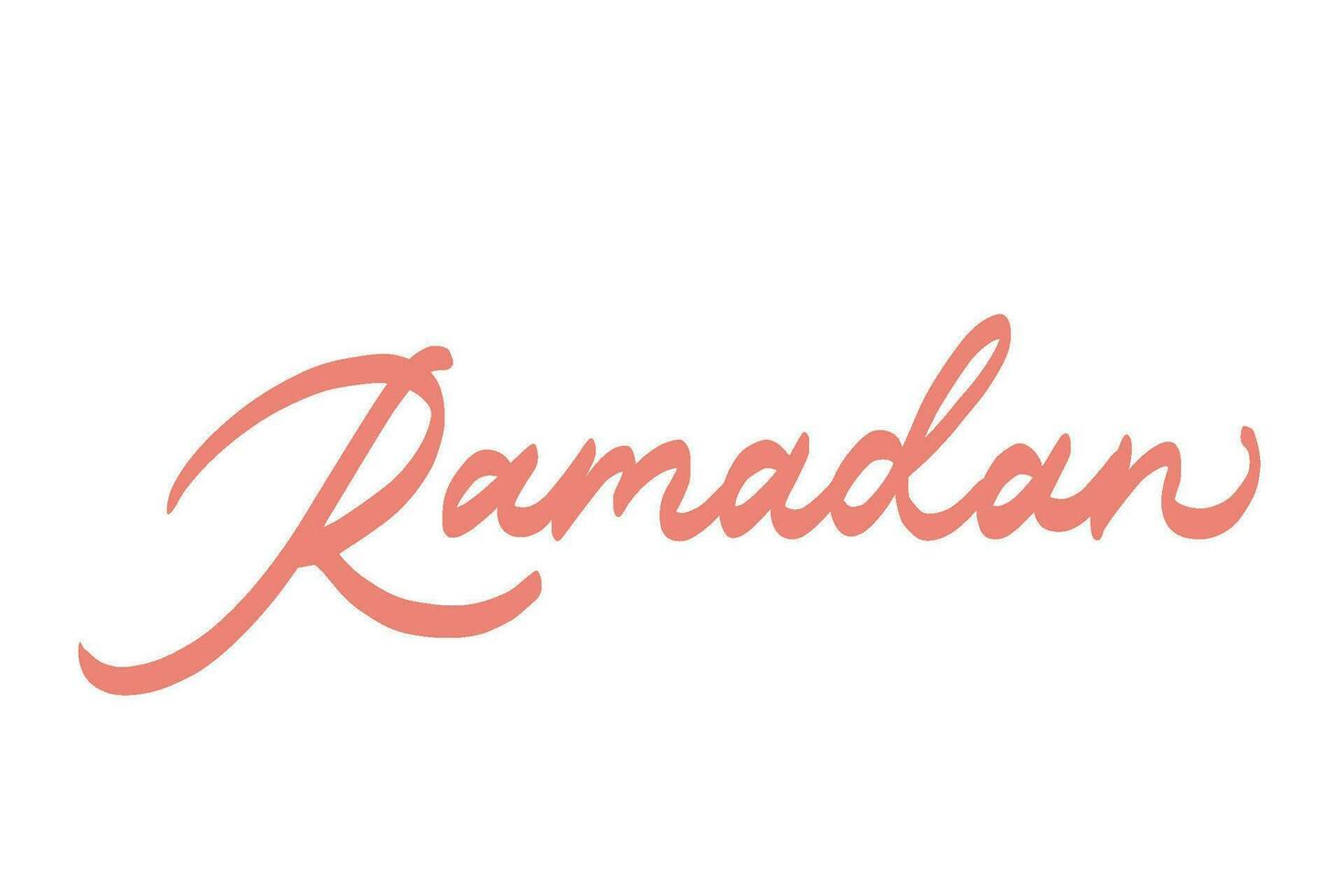 ramadan lettering art illustration vector