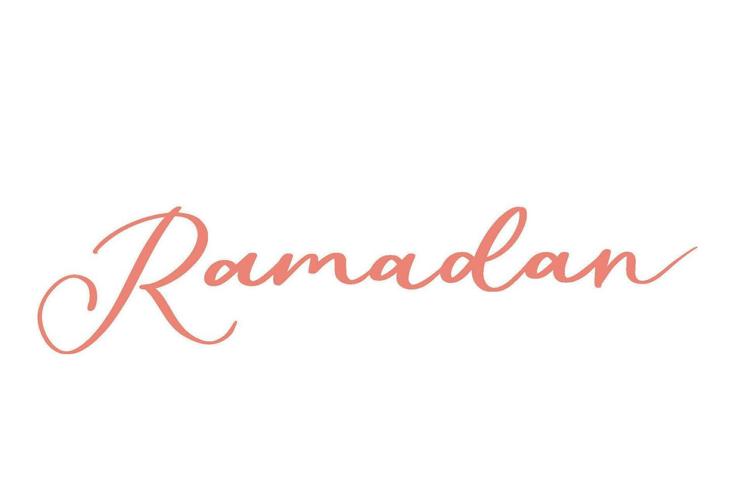 ramadan lettering signature art illustration vector