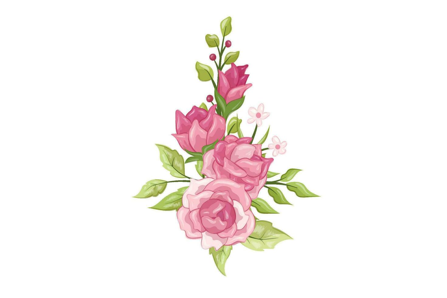 flower bouqet art illustration vector