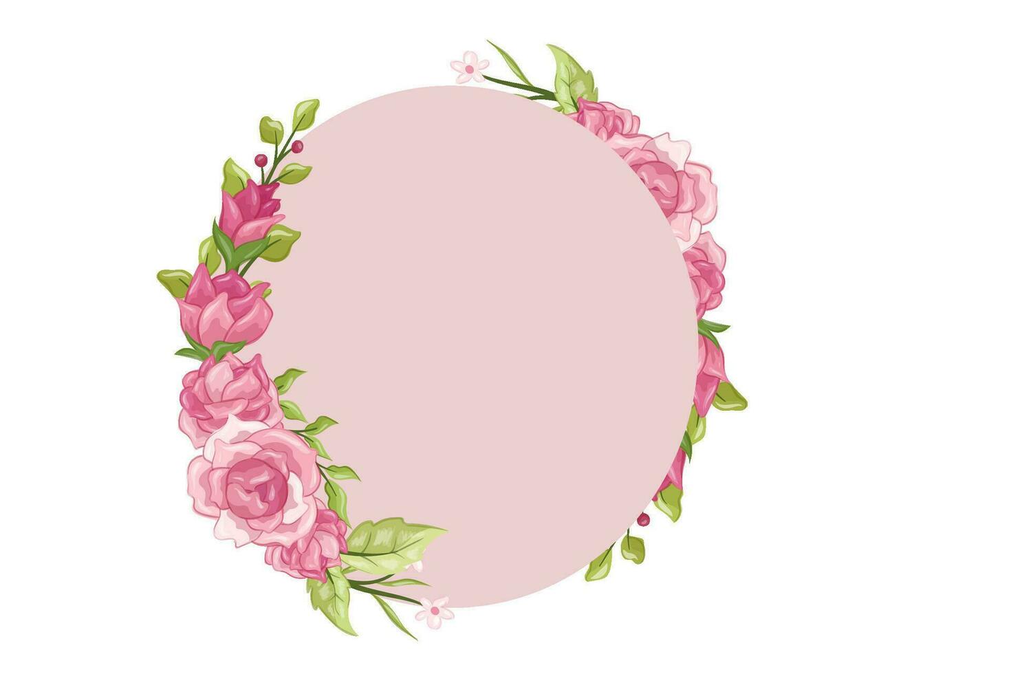 flower frame design art illustration vector