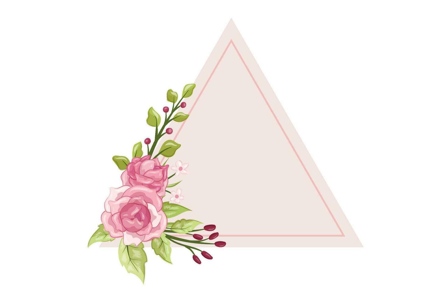 flower frame design art illustration vector