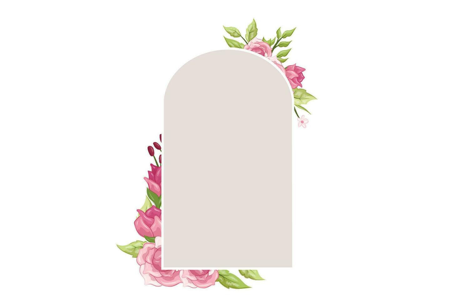 flower frame design art illustration vector