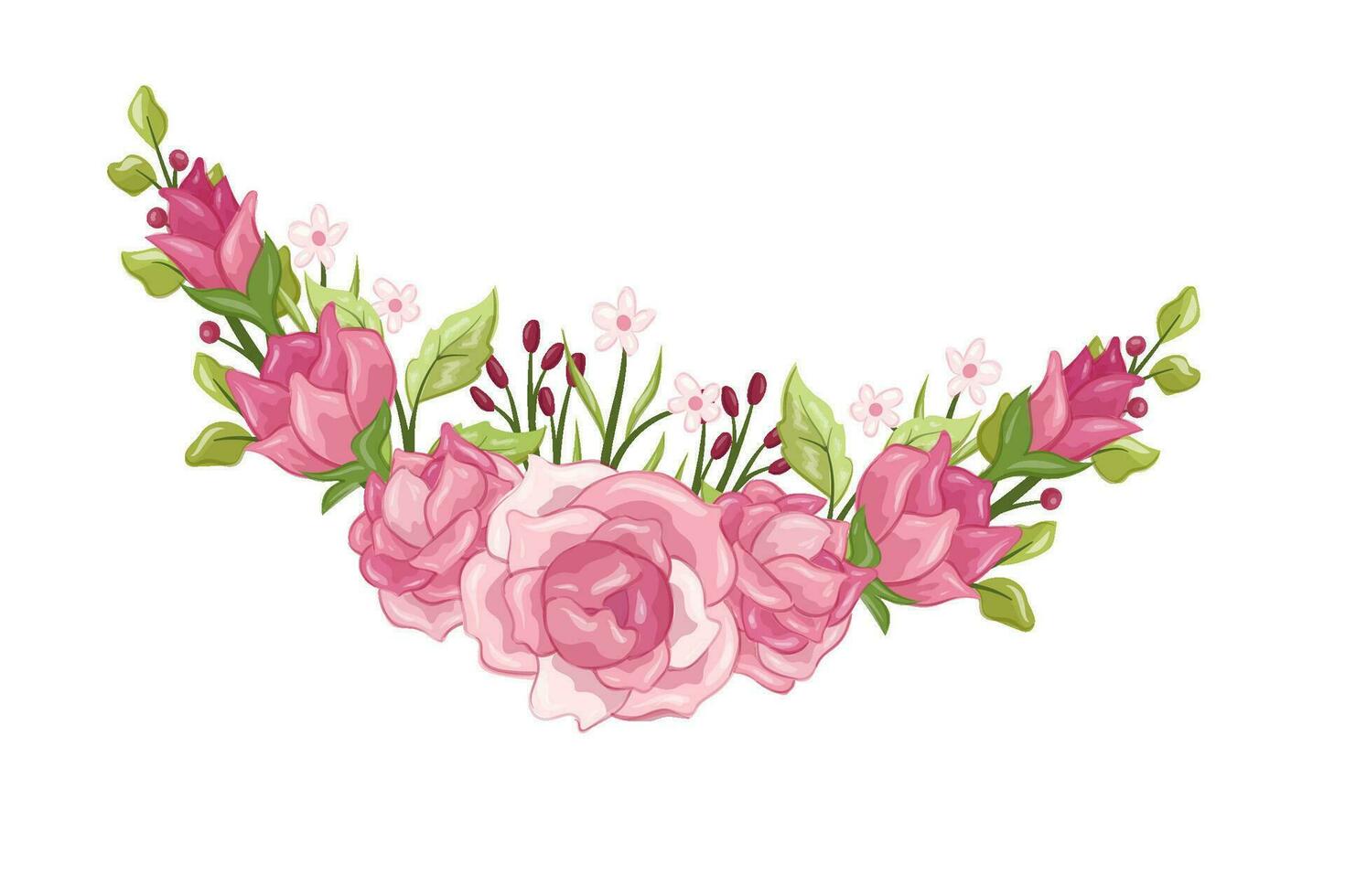 flower bouqet art illustration vector