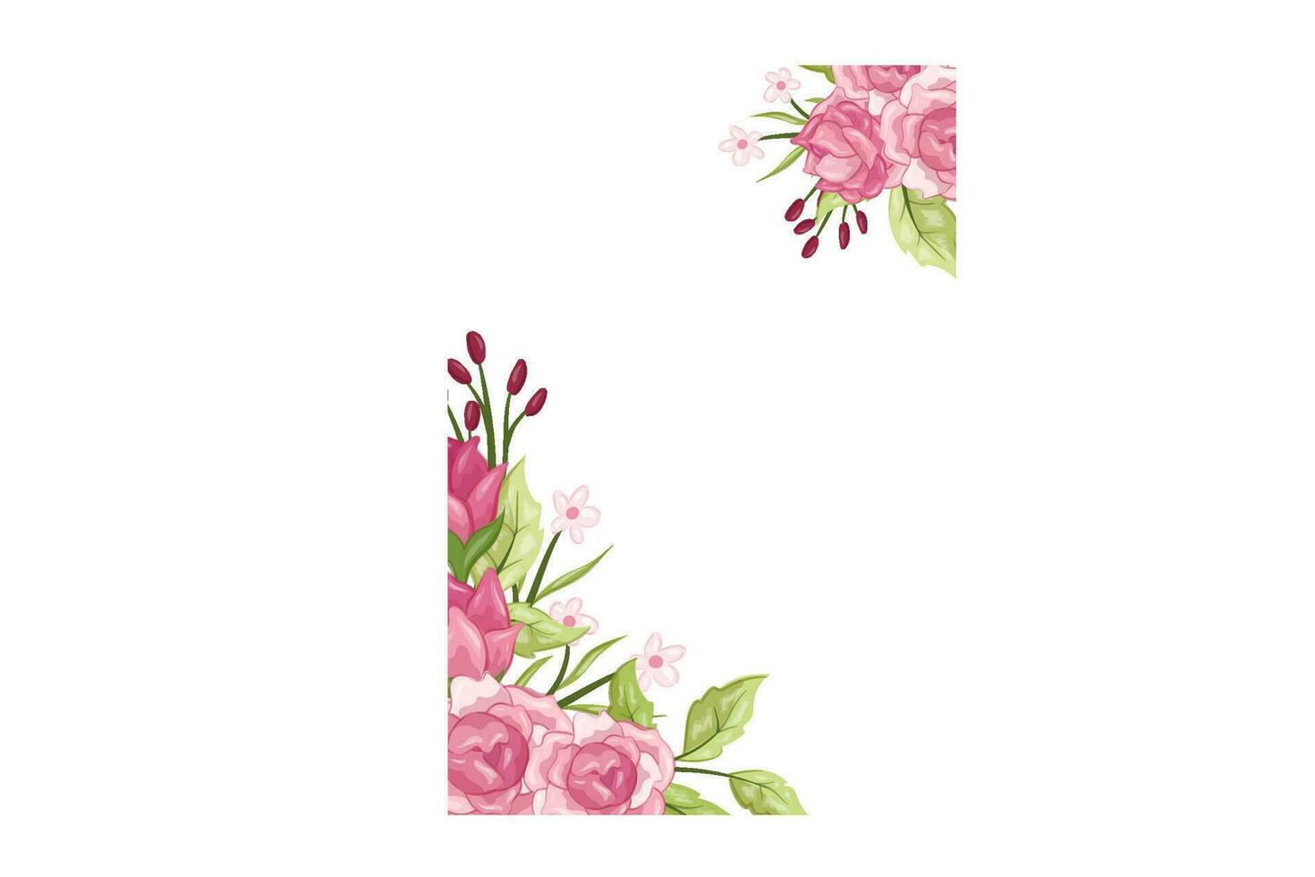 flower frame design art illustration vector