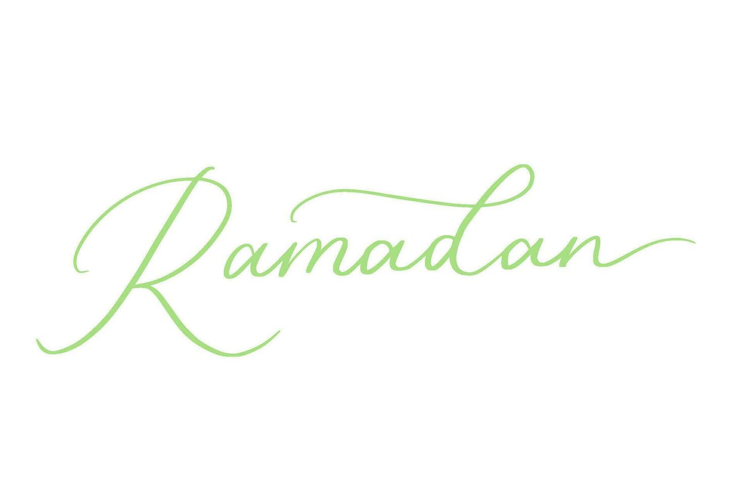 ramadan lettering signature art illustration vector