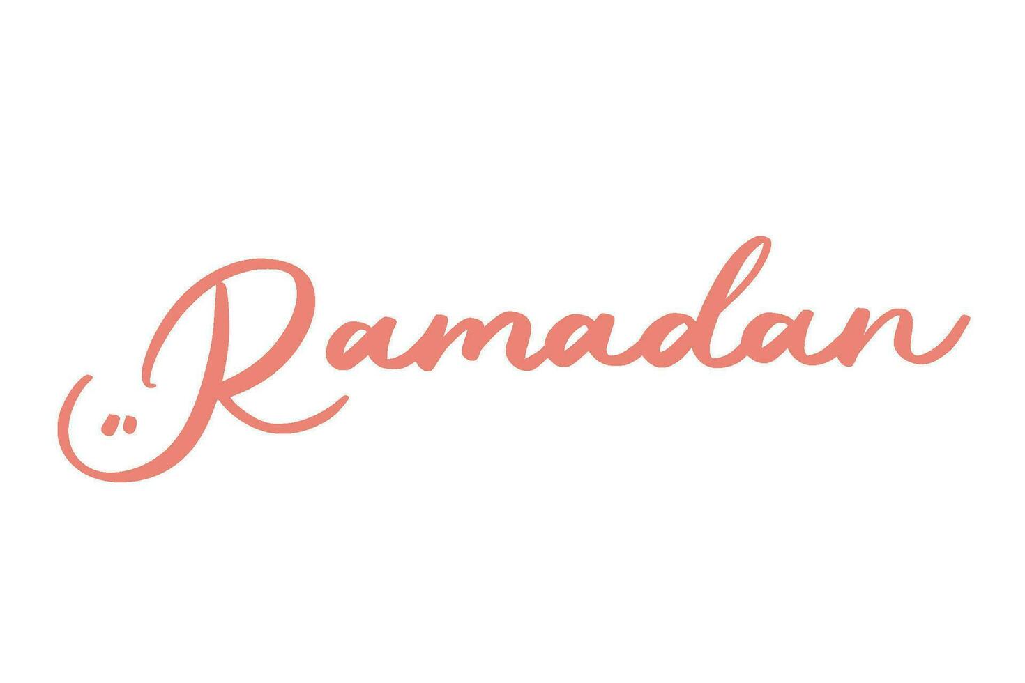 ramadan lettering art illustration vector