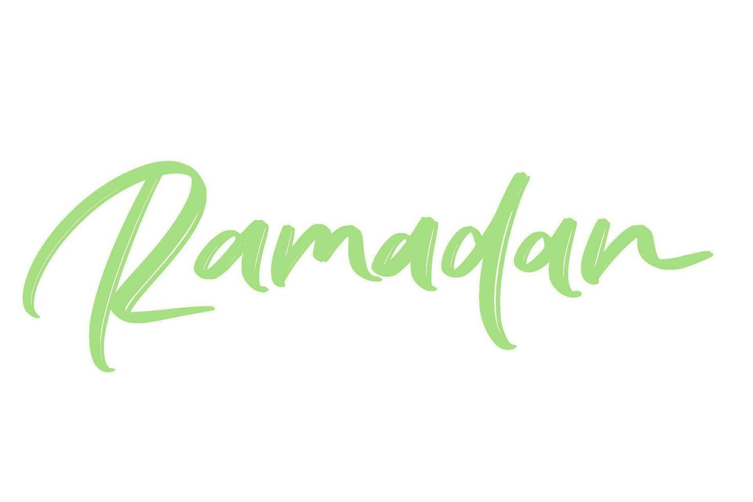 ramadan lettering signature art illustration vector