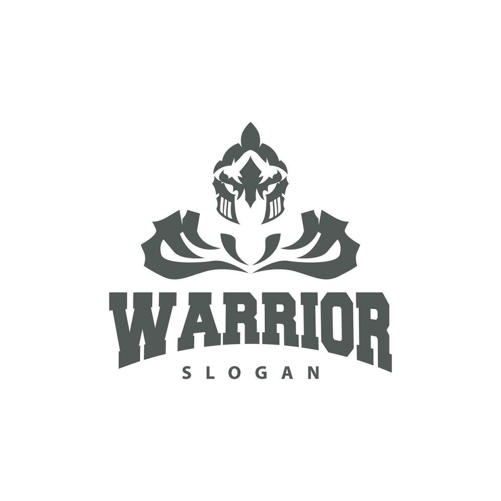 Spartan Logo, Vector Silhouette Warrior Knight Soldier Greek, Simple Minimalist Elegant Product Brand Design