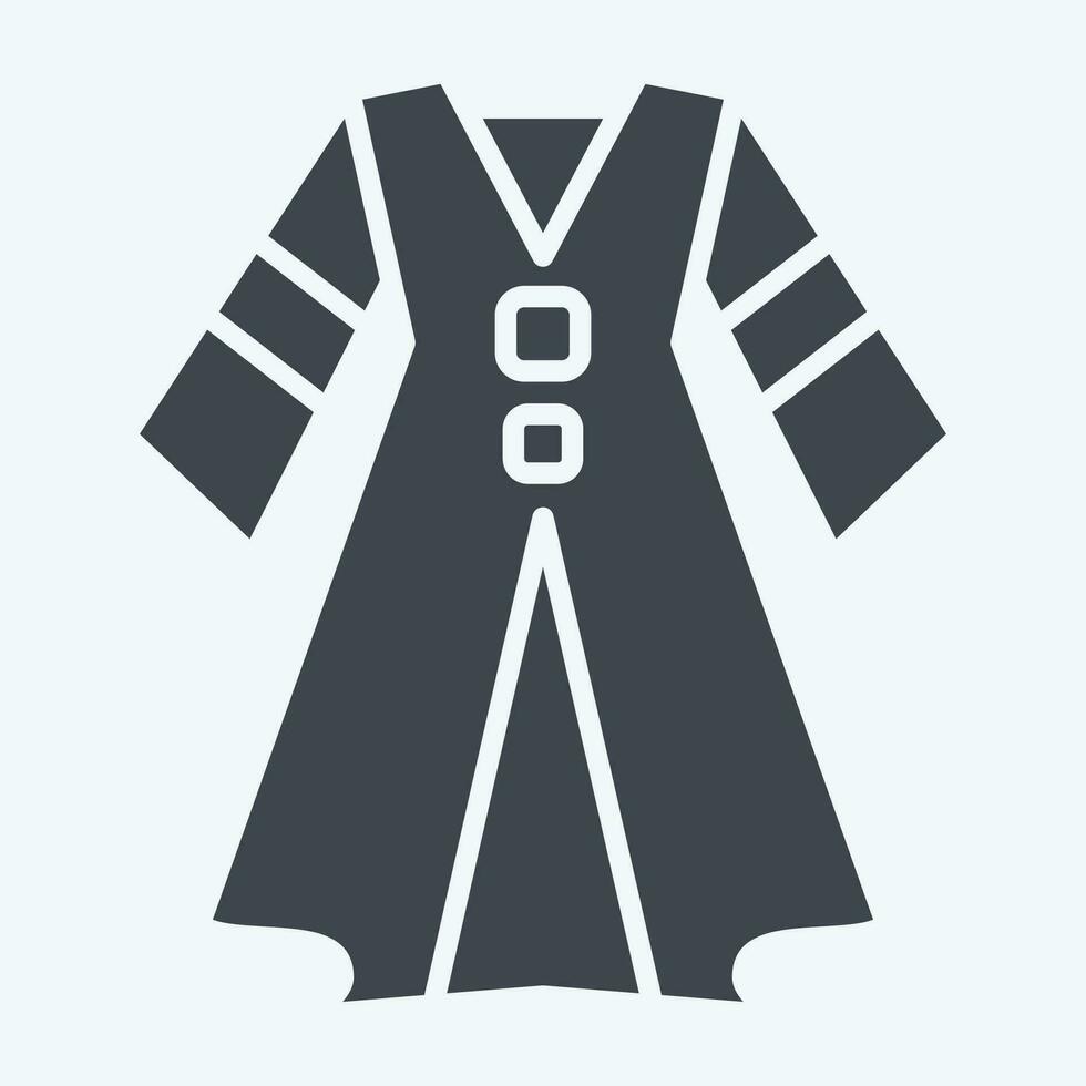 Icon Dress. related to Celtic symbol. glyph style. simple design editable. simple illustration vector