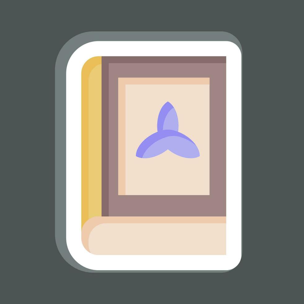 Sticker Book. related to Celtic symbol. simple design editable. simple illustration vector
