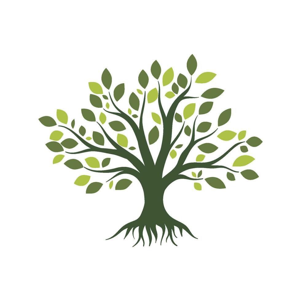 Natural tree organic vector