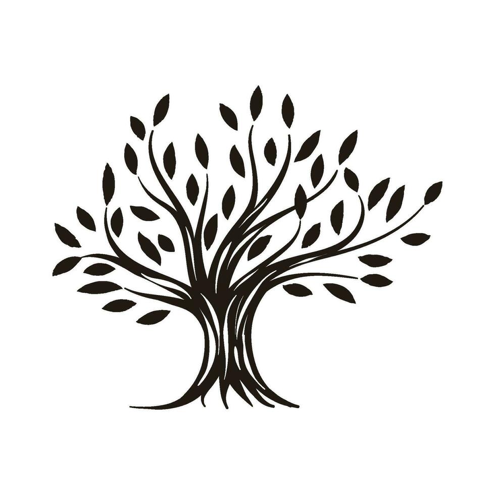 nature vector symbol icon tree plant
