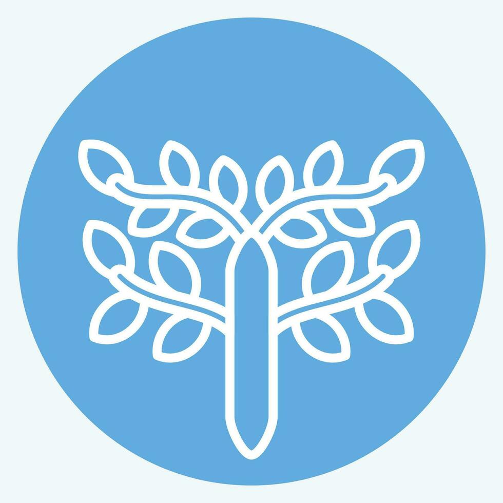 Icon Celtic. related to Celtic symbol. blue eyes style. simple design editable. simple illustration vector