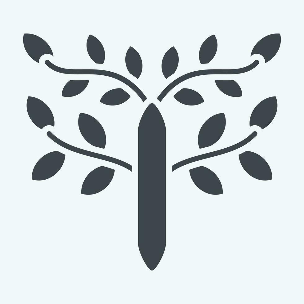 Icon Celtic. related to Celtic symbol. glyph style. simple design editable. simple illustration vector
