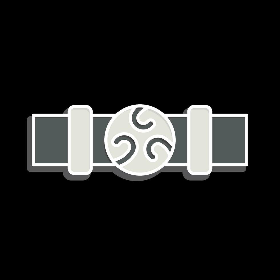 Icon Belt. related to Celtic symbol. glossy style. simple design editable. simple illustration vector