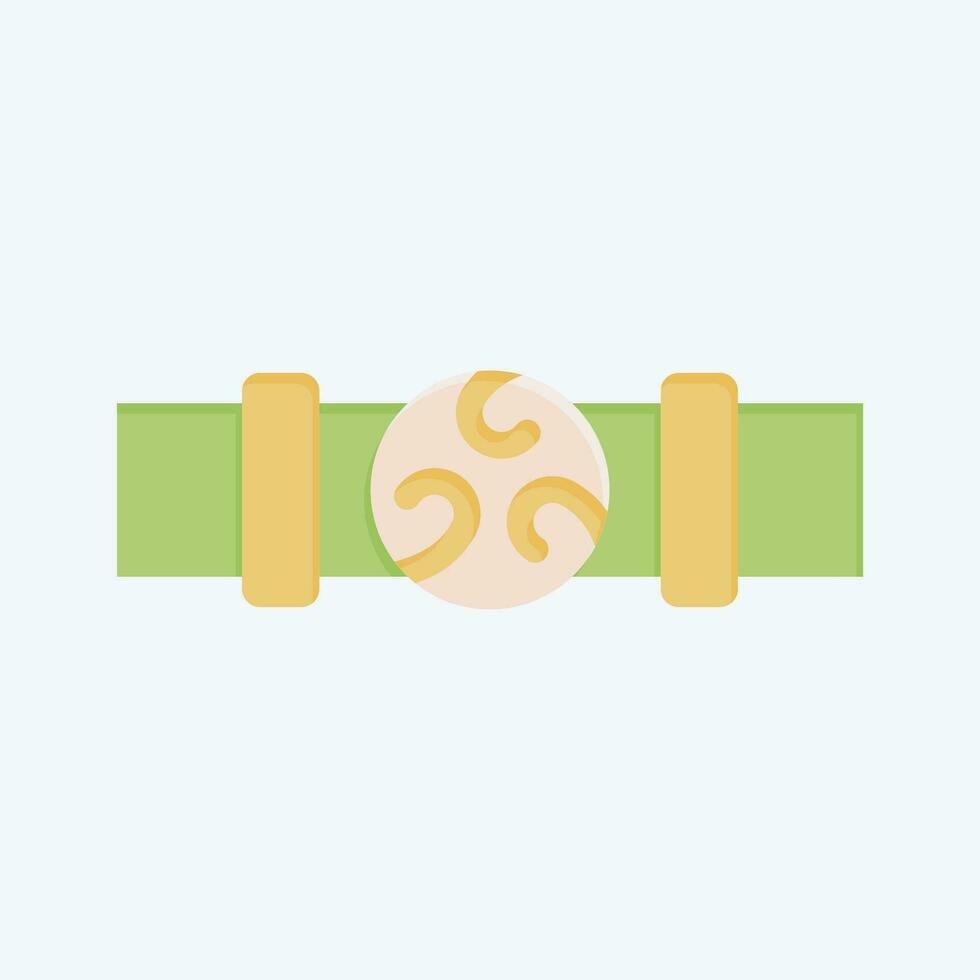 Icon Belt. related to Celtic symbol. flat style. simple design editable. simple illustration vector