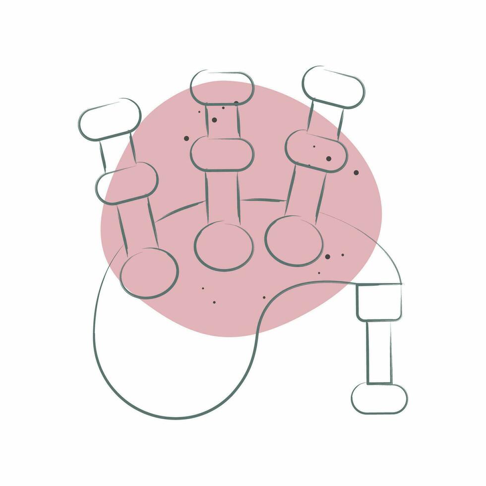 Icon Bagpipes. related to Celtic symbol. Color Spot Style. simple design editable. simple illustration vector