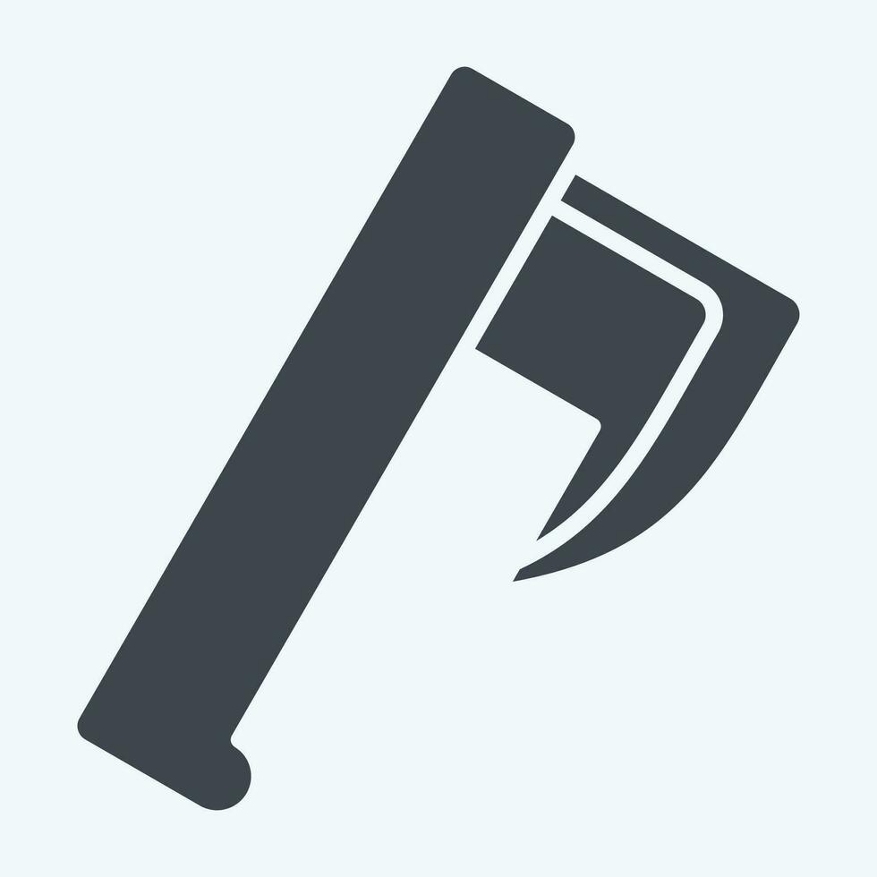 Icon Axe. related to Celtic symbol. glyph style. simple design editable. simple illustration vector