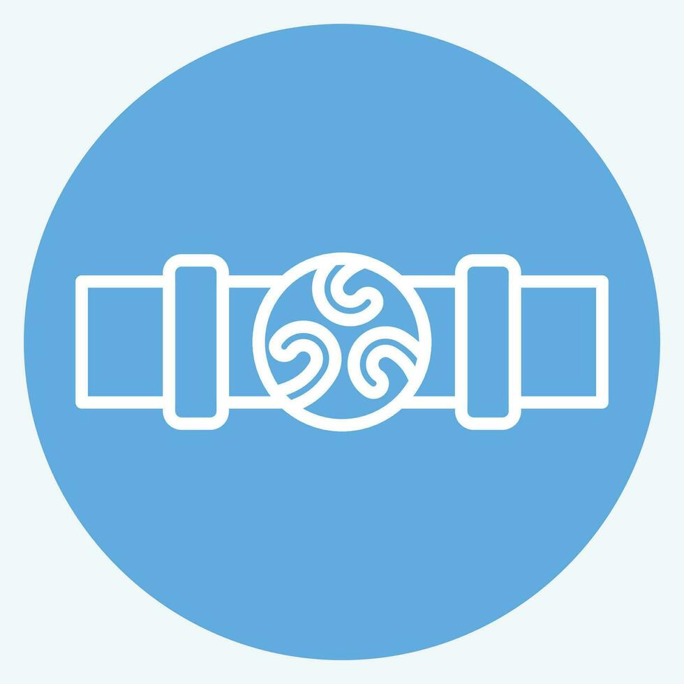 Icon Belt. related to Celtic symbol. blue eyes style. simple design editable. simple illustration vector