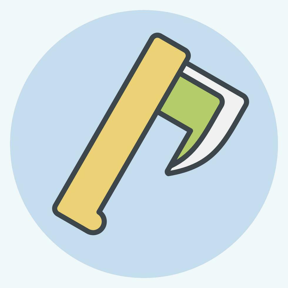 Icon Axe. related to Celtic symbol. color mate style. simple design editable. simple illustration vector