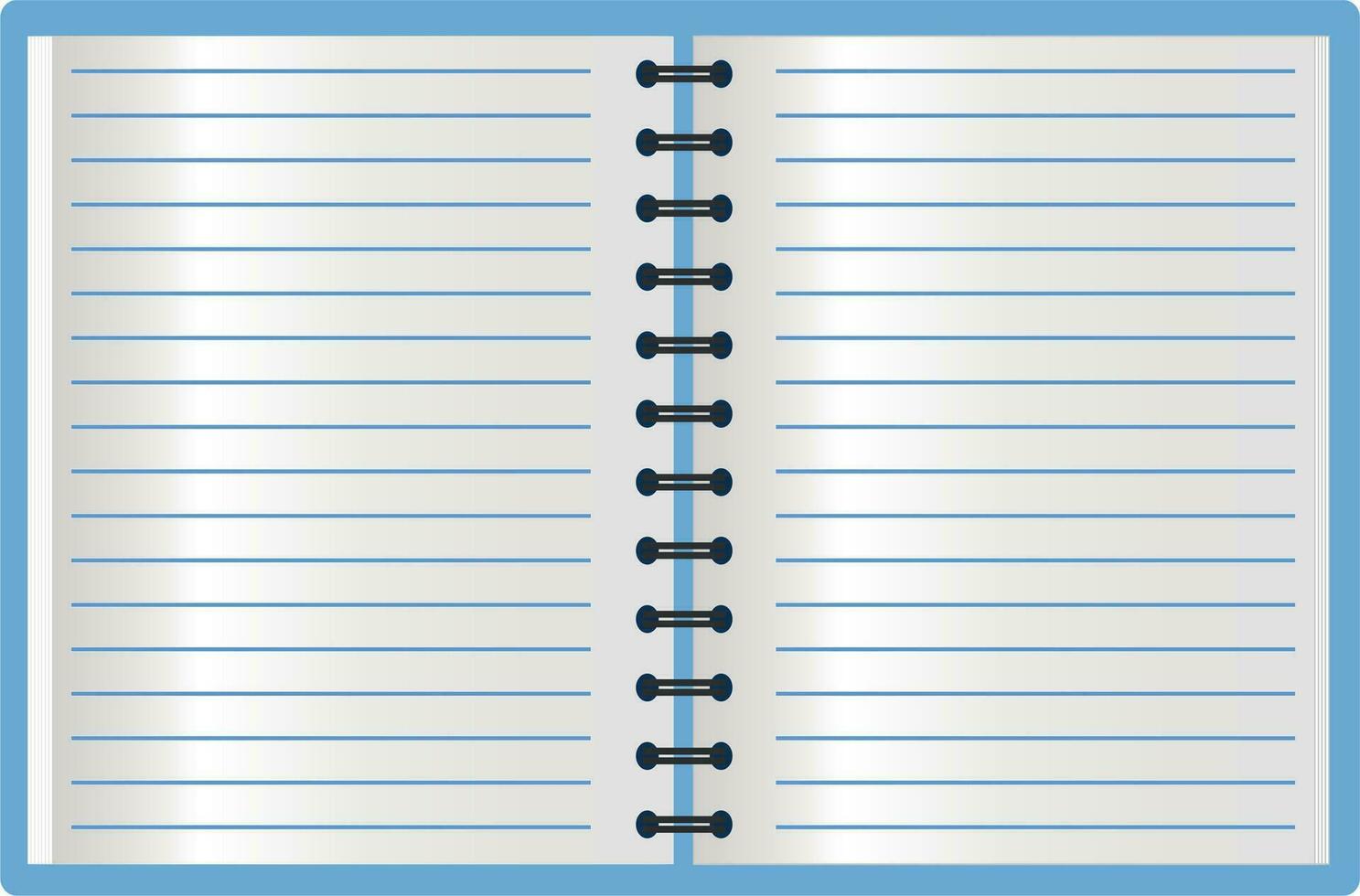 Notebook for cover design. Business organizer. Notebook paper. Vector illustration