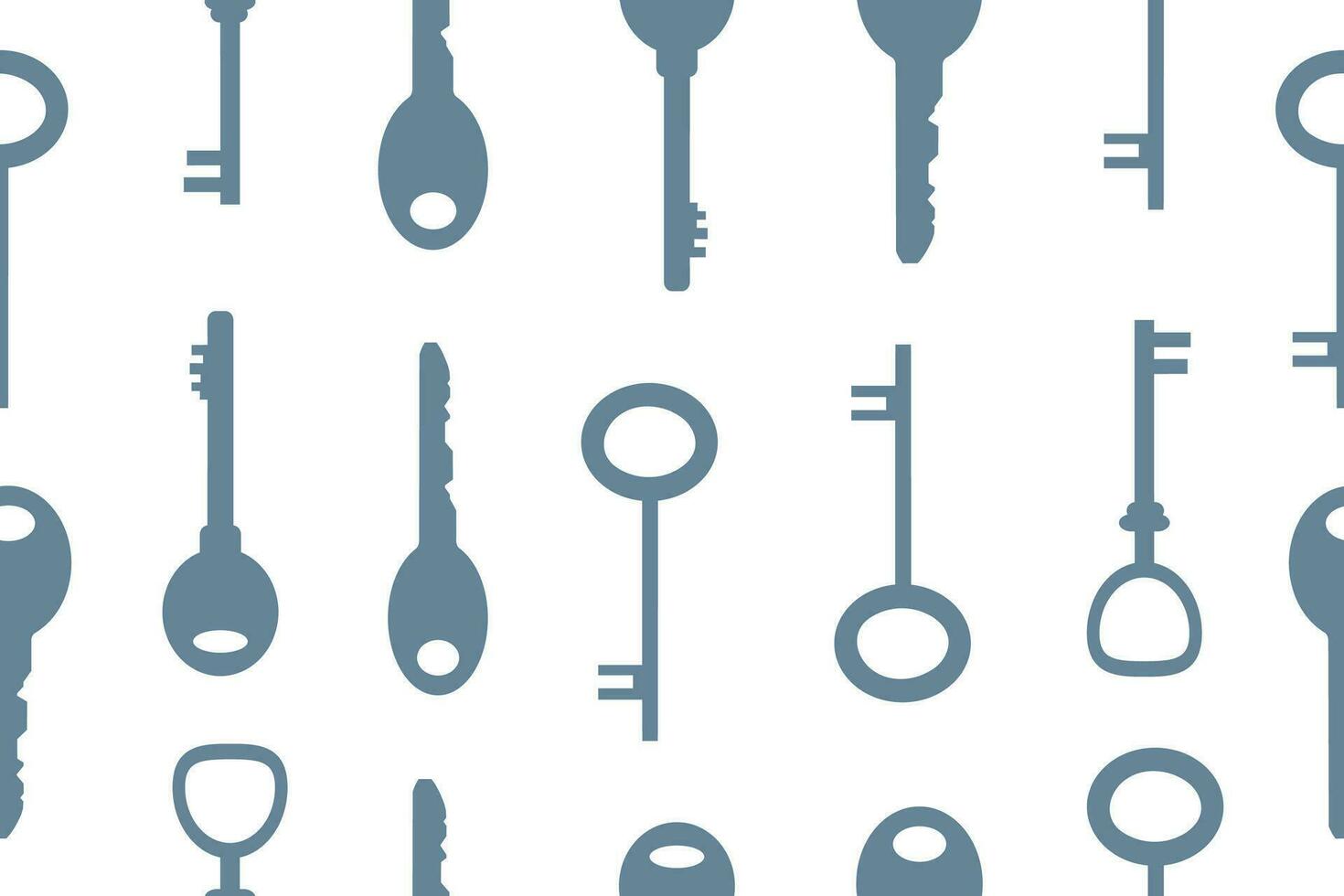 Key icon seamless pattern background. Business flat vector illustration. Vector