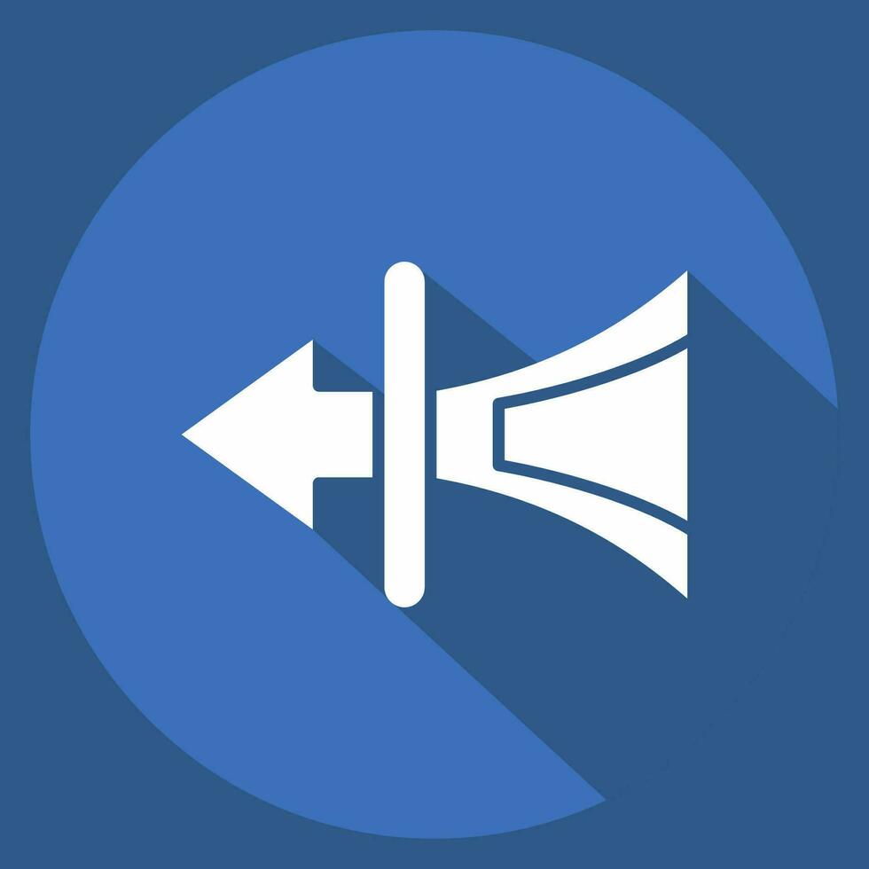 Icon Pure Mood. related to Air Conditioning symbol. long shadow style. simple design editable. simple illustration vector