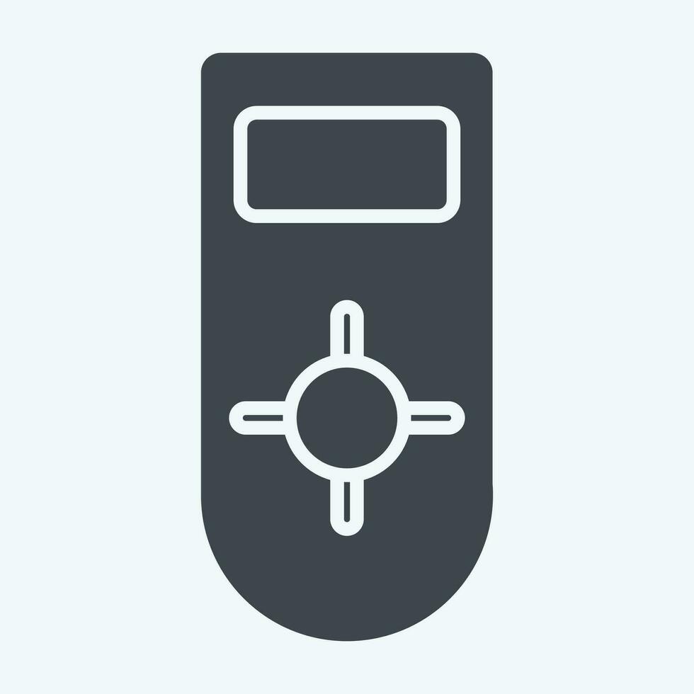 Icon Remote control 2. related to Air Conditioning symbol. glyph style. simple design editable. simple illustration vector