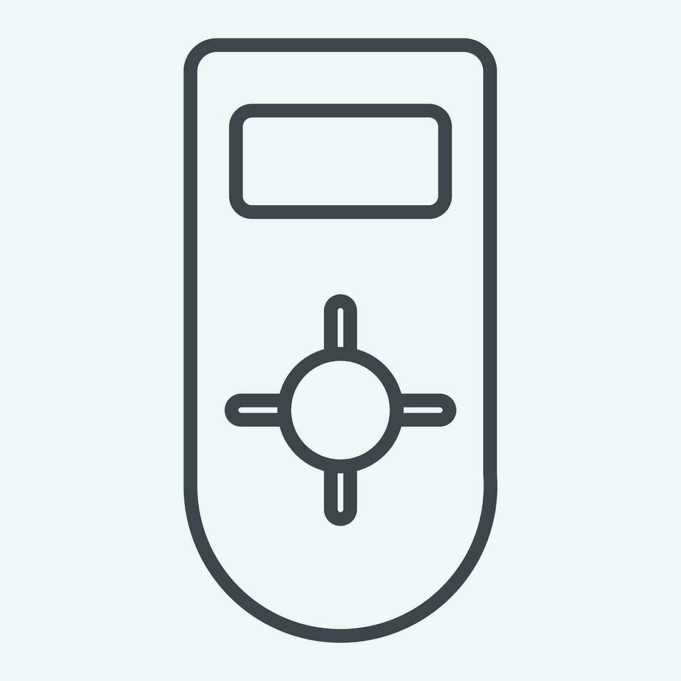 Icon Remote control 2. related to Air Conditioning symbol. line style. simple design editable. simple illustration vector