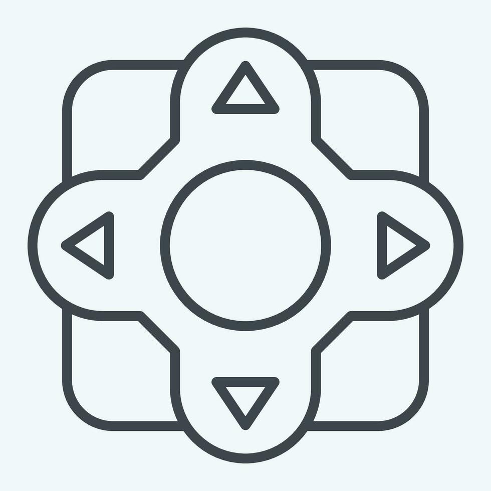 Icon Remote Control. related to Air Conditioning symbol. line style. simple design editable. simple illustration vector