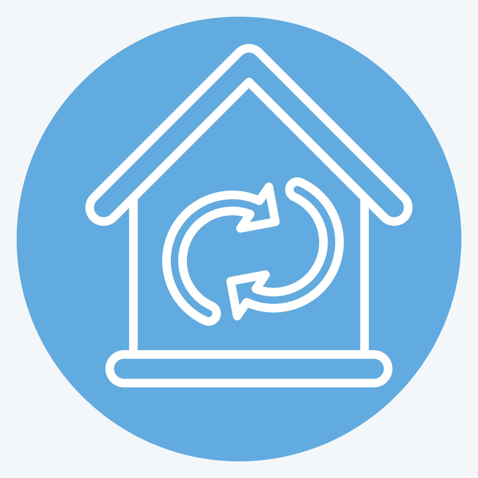 Icon Circulating Air. related to Air Conditioning symbol. blue eyes