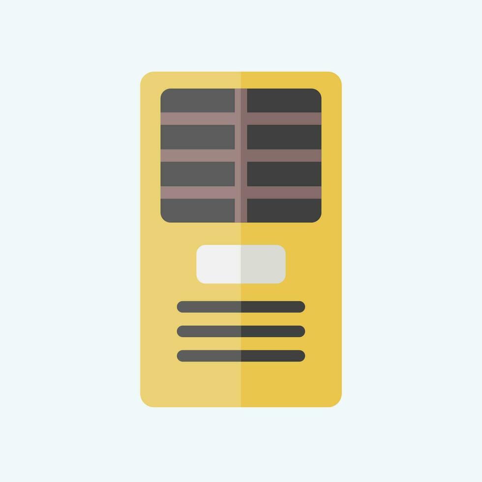 Icon Free Standing. related to Air Conditioning symbol. flat style. simple design editable. simple illustration vector