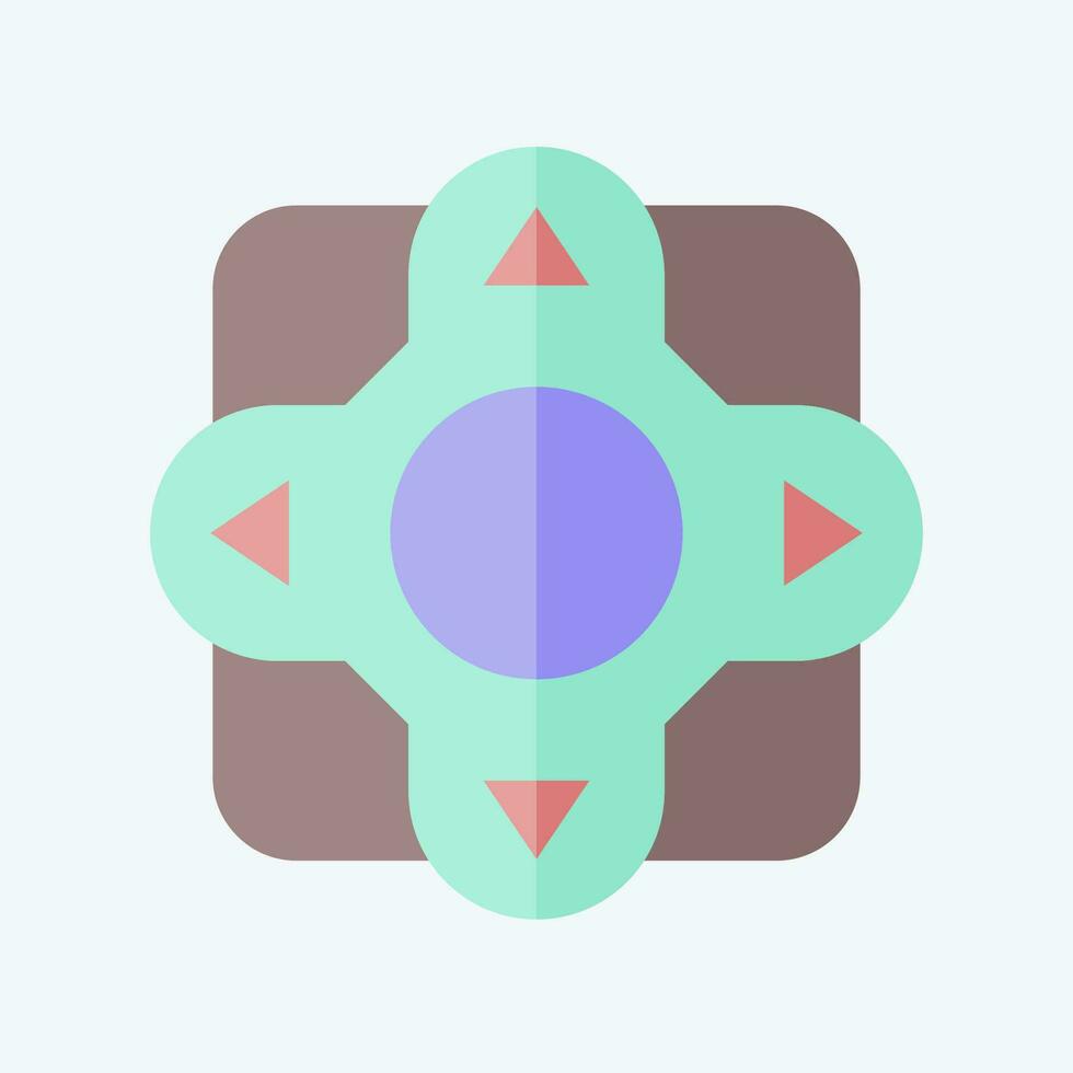 Icon Remote Control. related to Air Conditioning symbol. flat style. simple design editable. simple illustration vector