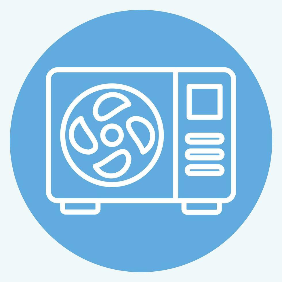 Icon Out Door Air. related to Air Conditioning symbol. blue eyes style. simple design editable. simple illustration vector