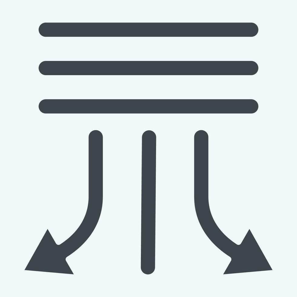 Icon Swing. related to Air Conditioning symbol. glyph style. simple design editable. simple illustration vector