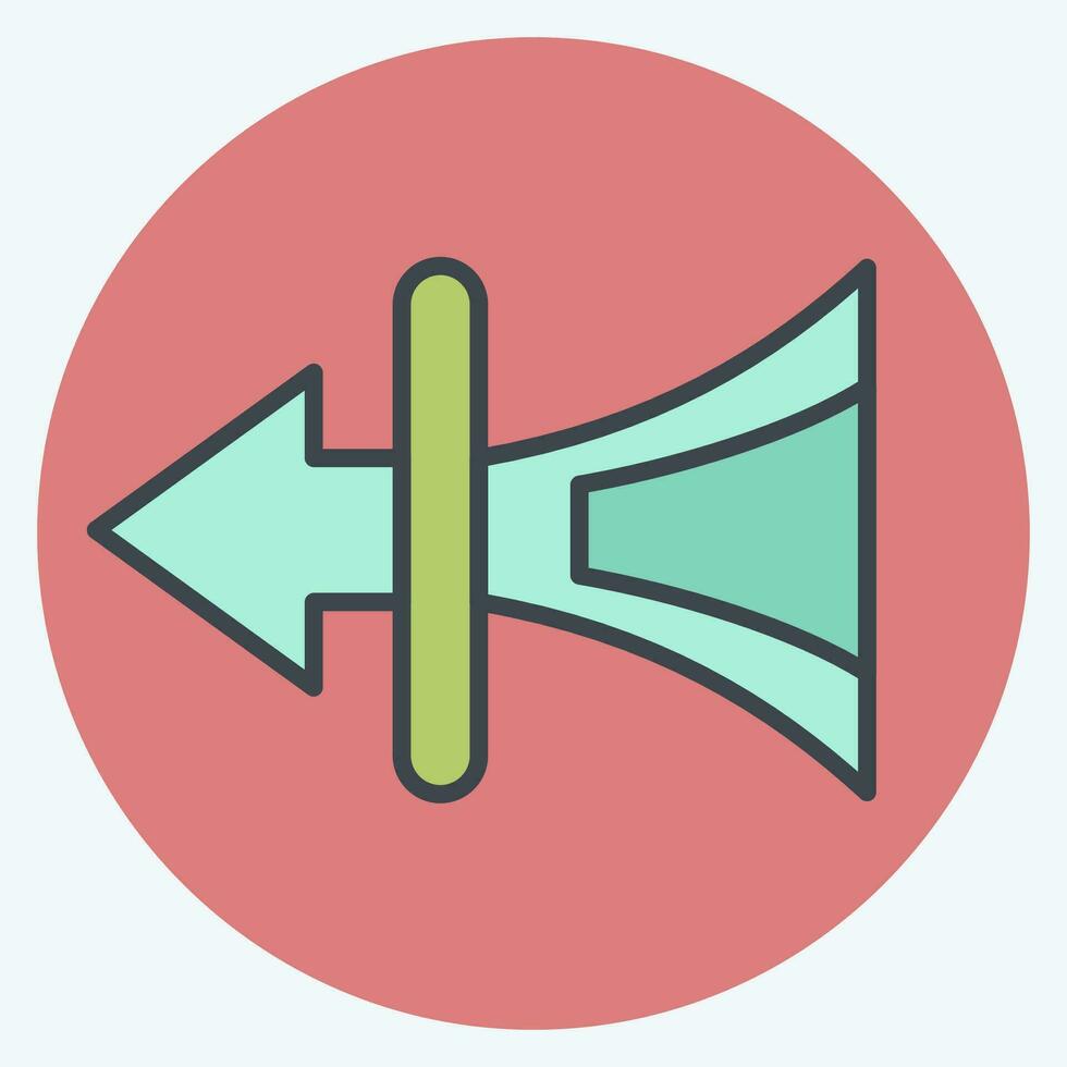 Icon Pure Mood. related to Air Conditioning symbol. color mate style. simple design editable. simple illustration vector