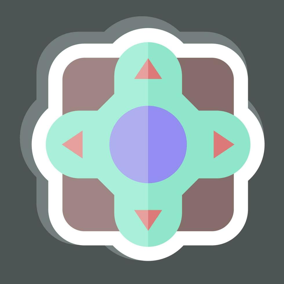 Sticker Remote Control. related to Air Conditioning symbol. simple design editable. simple illustration vector
