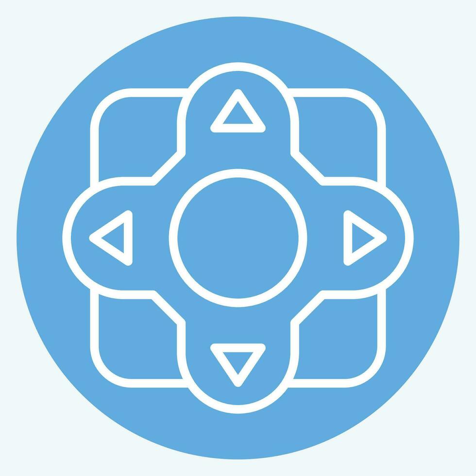Icon Remote Control. related to Air Conditioning symbol. blue eyes style. simple design editable. simple illustration vector
