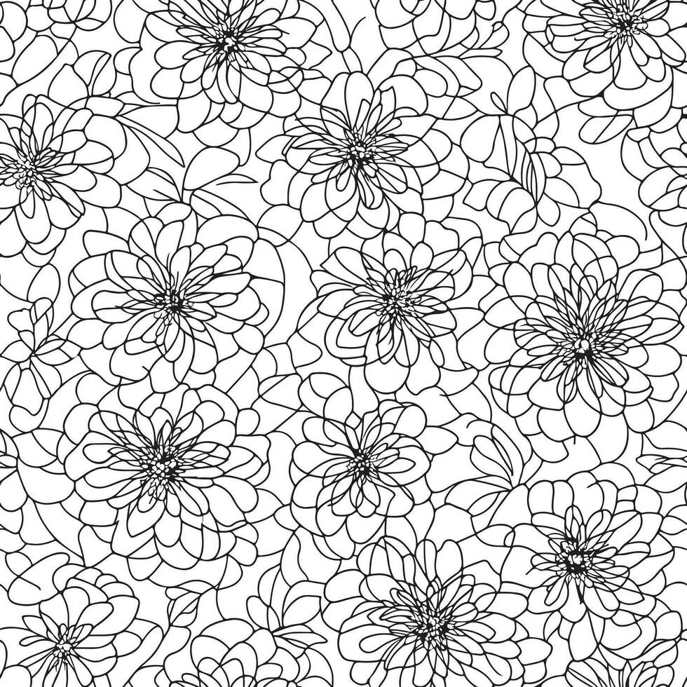 Floral seamless pattern. Diagonal flower lines pattern background. Flat abstract flower lines pattern. Straight stripes texture background. Line pattern Vector illustration background.