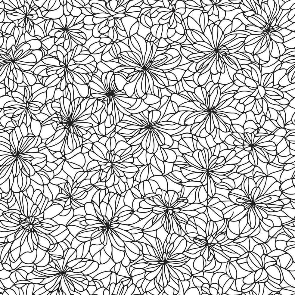Floral seamless pattern. Diagonal flower lines pattern background. Flat abstract flower lines pattern. Straight stripes texture background. Line pattern Vector illustration background.