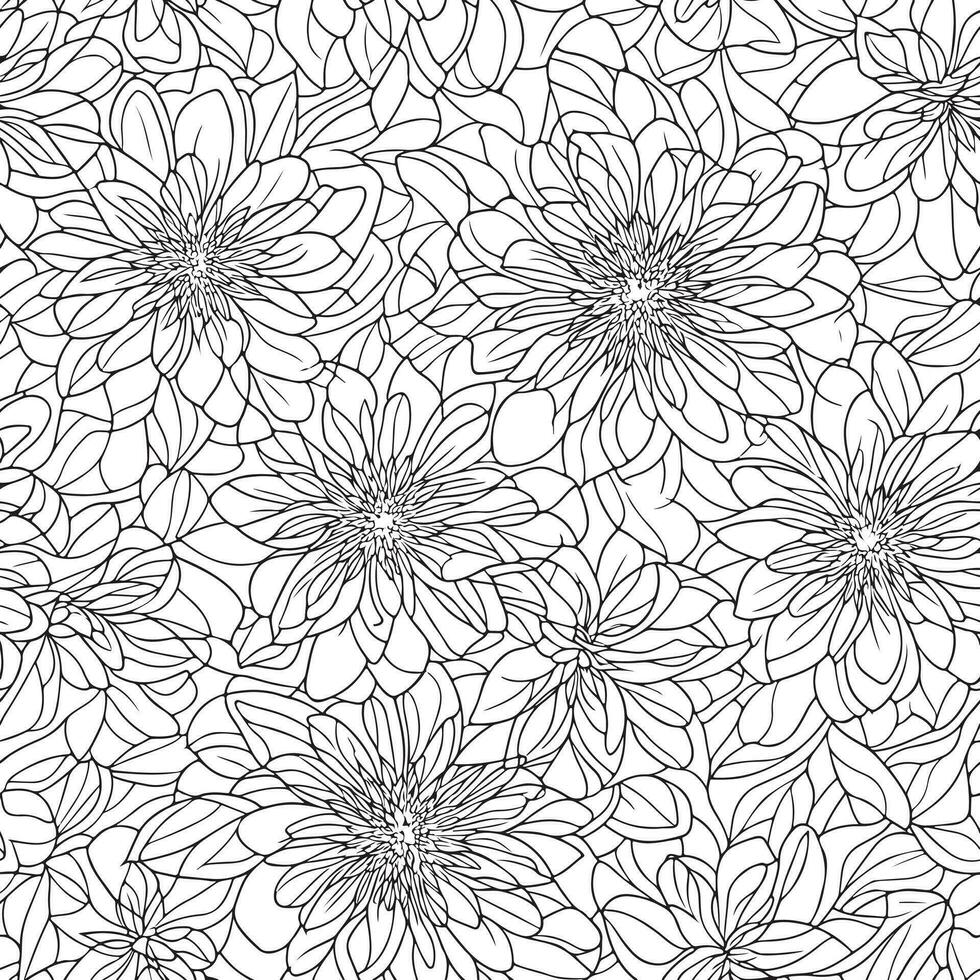 floral sin costura modelo. diagonal flor líneas modelo antecedentes. plano resumen flor líneas modelo. Derecho rayas textura antecedentes. línea modelo vector ilustración antecedentes.