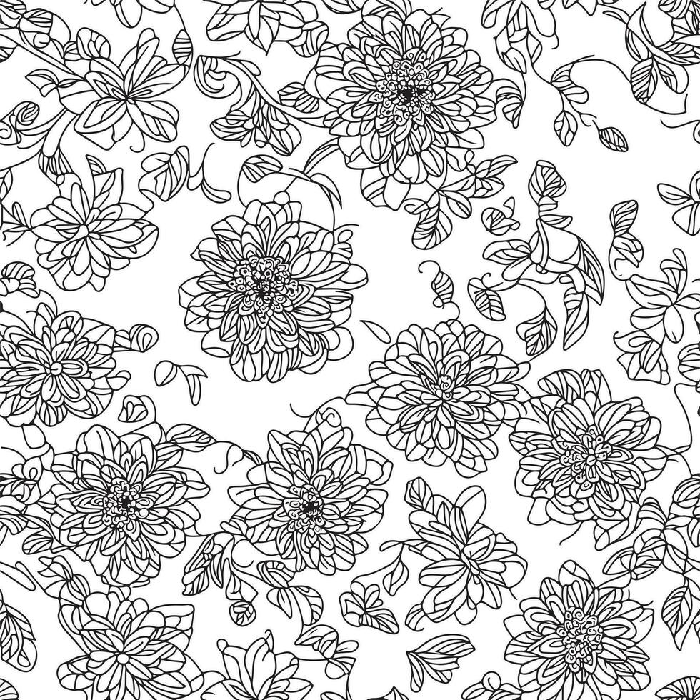 floral sin costura modelo. diagonal flor líneas modelo antecedentes. plano resumen flor líneas modelo. Derecho rayas textura antecedentes. línea modelo vector ilustración antecedentes.