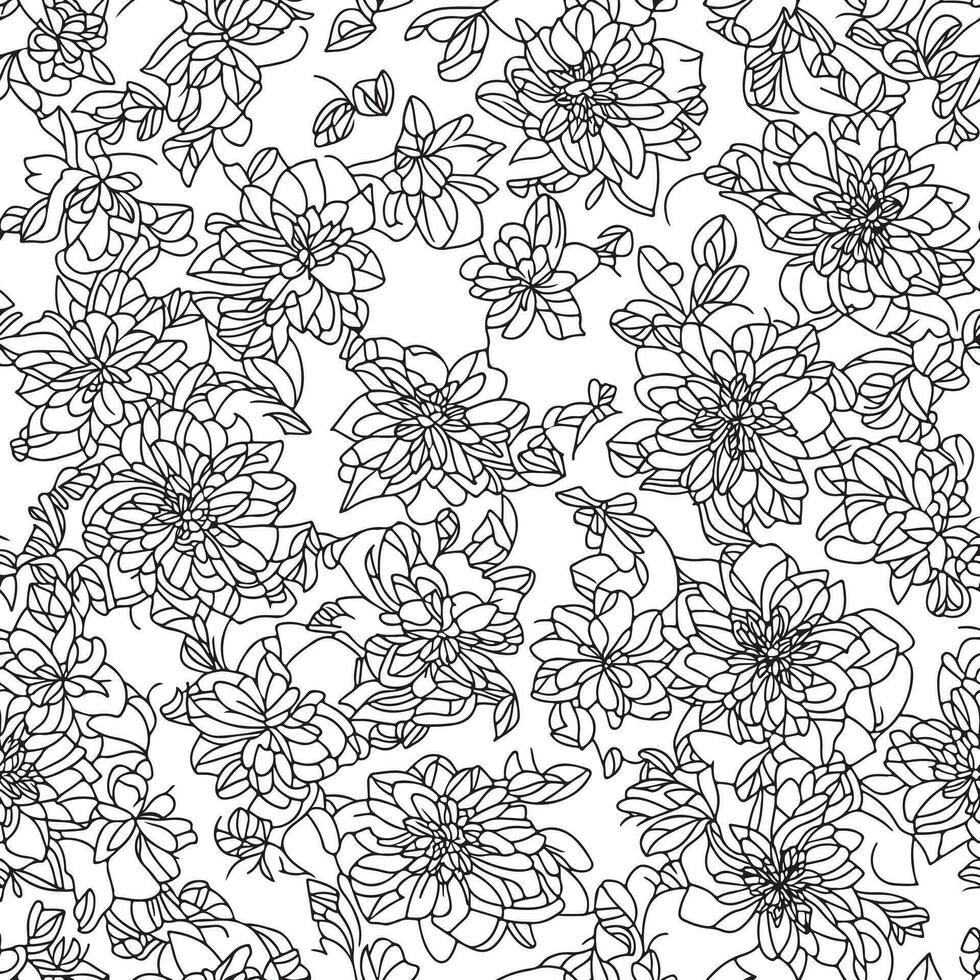 Floral seamless pattern. Diagonal flower lines pattern background. Flat abstract flower lines pattern. Straight stripes texture background. Line pattern Vector illustration background.