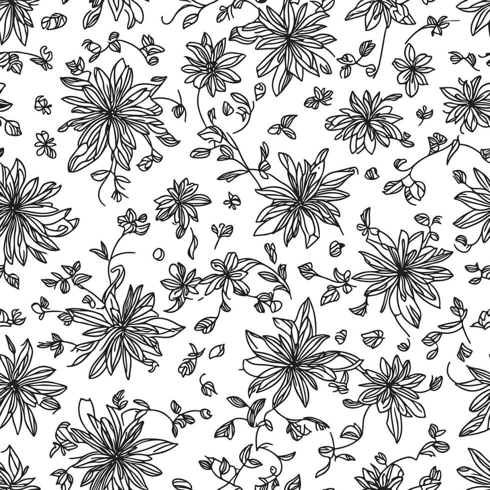 Floral seamless pattern. Diagonal flower lines pattern background. Flat abstract flower lines pattern. Straight stripes texture background. Line pattern Vector illustration background.