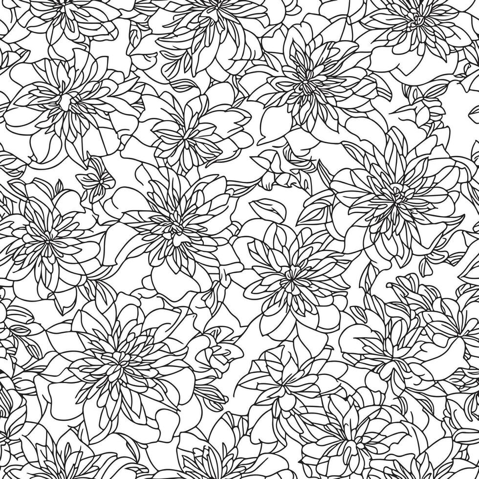 Floral seamless pattern. Diagonal flower lines pattern background. Flat abstract flower lines pattern. Straight stripes texture background. Line pattern Vector illustration background.