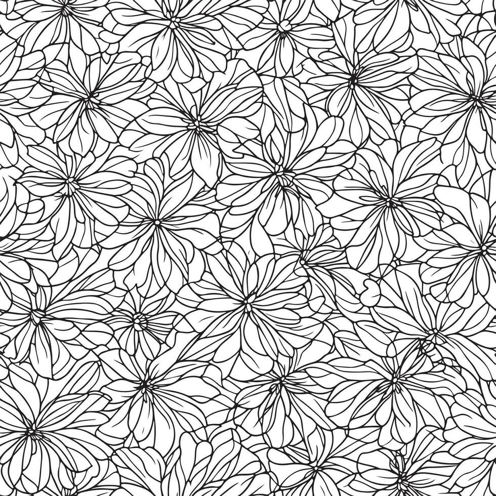 Floral seamless pattern. Diagonal flower lines pattern background. Flat abstract flower lines pattern. Straight stripes texture background. Line pattern Vector illustration background.
