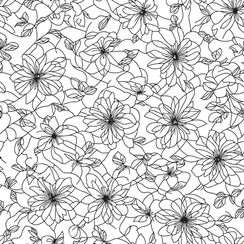 floral sin costura modelo. diagonal flor líneas modelo antecedentes. plano resumen flor líneas modelo. Derecho rayas textura antecedentes. línea modelo vector ilustración antecedentes.