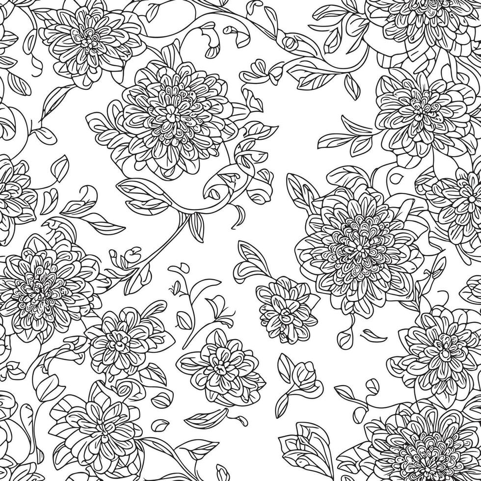 floral sin costura modelo. diagonal flor líneas modelo antecedentes. plano resumen flor líneas modelo. Derecho rayas textura antecedentes. línea modelo vector ilustración antecedentes.