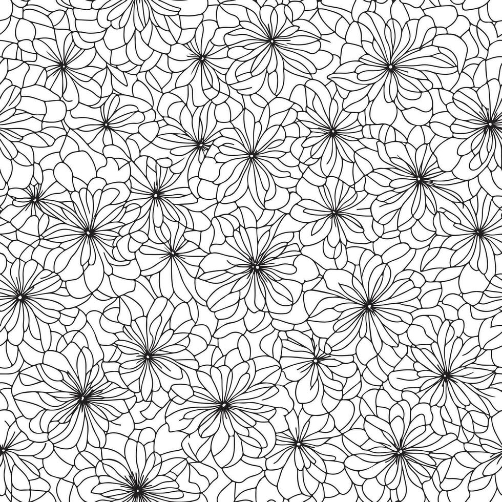 floral sin costura modelo. diagonal flor líneas modelo antecedentes. plano resumen flor líneas modelo. Derecho rayas textura antecedentes. línea modelo vector ilustración antecedentes.